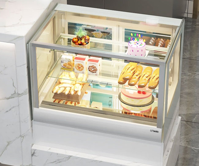 tủ bánh kem để bàn hiện đại