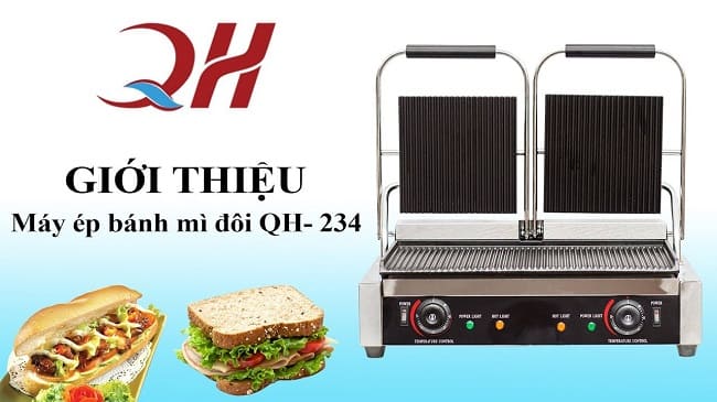 Quang Huy - địa chỉ mua máy kẹp làm nóng bánh mì chính hãng