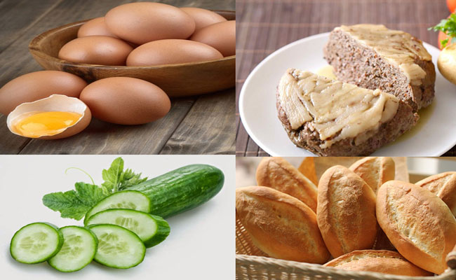 cách làm bánh mì pate trứng tại nhà, cách làm bánh mì pate trứng, cách làm món bánh mì pate trứng