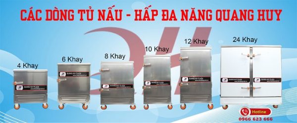 Các loại tủ cơm điện công nghiệp Quang Huy