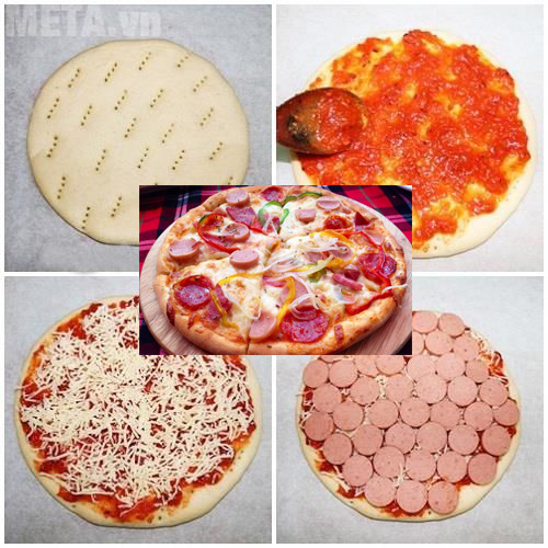 Hướng dẫn cách làm pizza xúc xích đơn giản