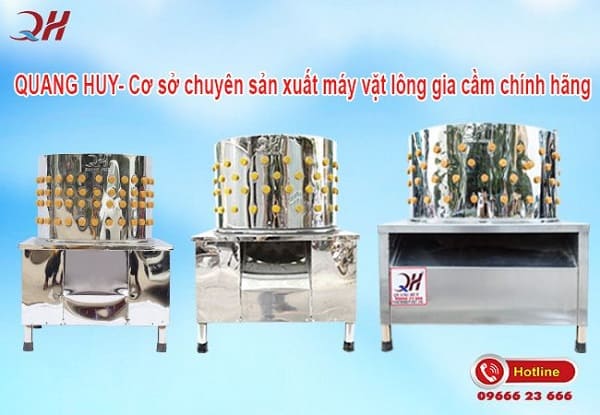 Máy làm lông gà vịt Quang Huy Plaza sản xuất