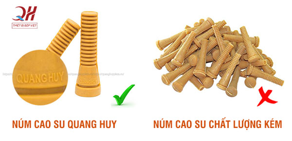 So sánh núm cao su Quang Huy với những loại núm cao su khác
