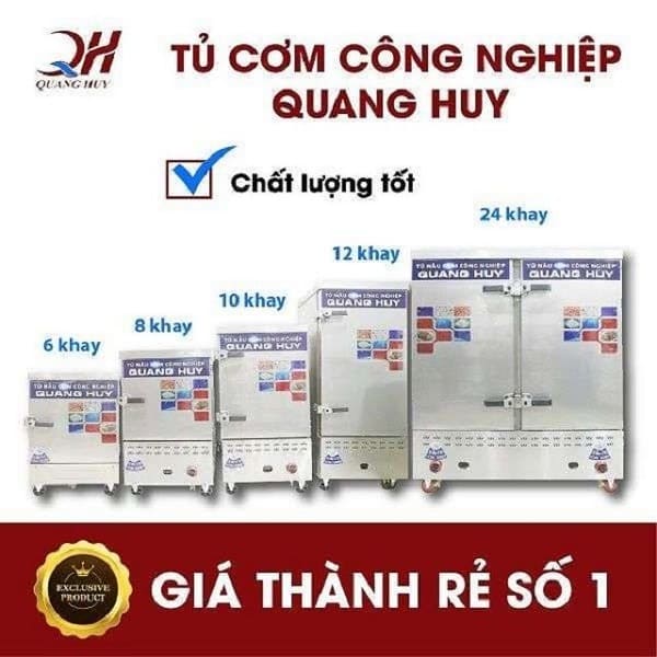 tủ cơm công nghiệp Quang Huy giá tốt nhất thị trường