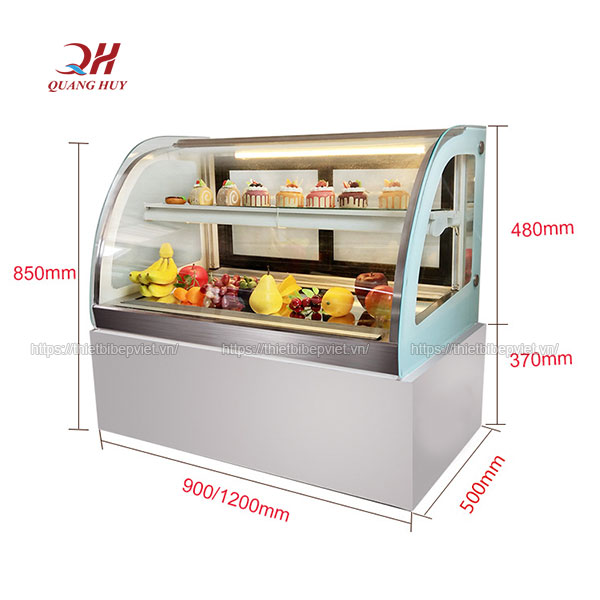Tủ trưng bày bánh kem 90cm có thiết kế nhỏ gọn