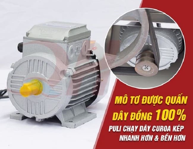 Motor máy vặt lông gà Quang Huy