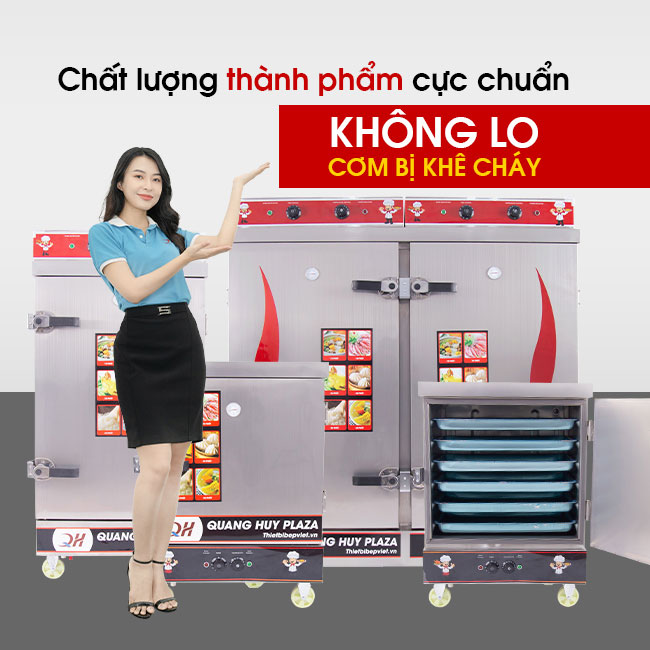 Các dòng tủ cơm công nghiệp Quang Huy mang đến thành phẩm sau nấu thơ ngon hấp dẫn