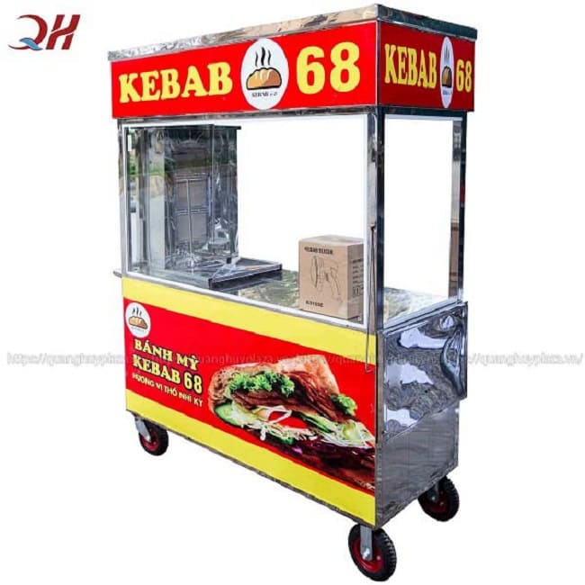 Xe bánh mì Kebab 1m5