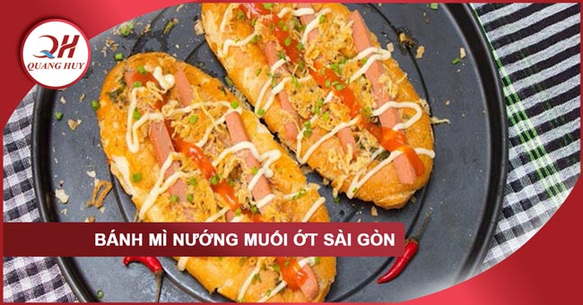 Bánh mì nướng muối ớt Sài Gòn