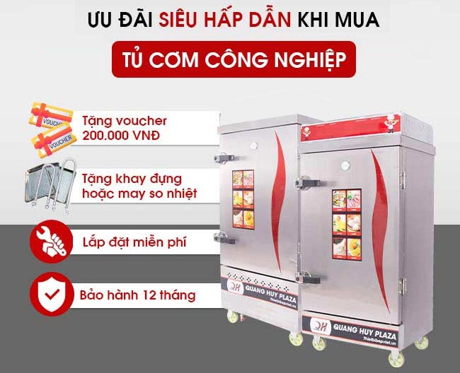 Ưu đãi khi mua tủ cơm Quang Huy 