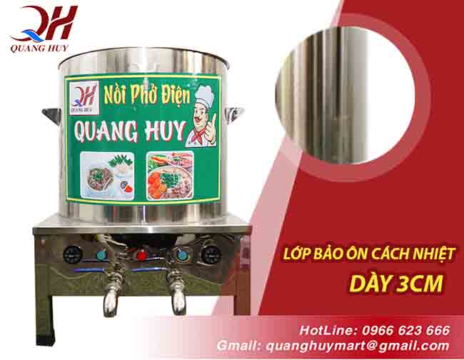 Đặc điểm bộ nồi nấu bún phở Quang Huy