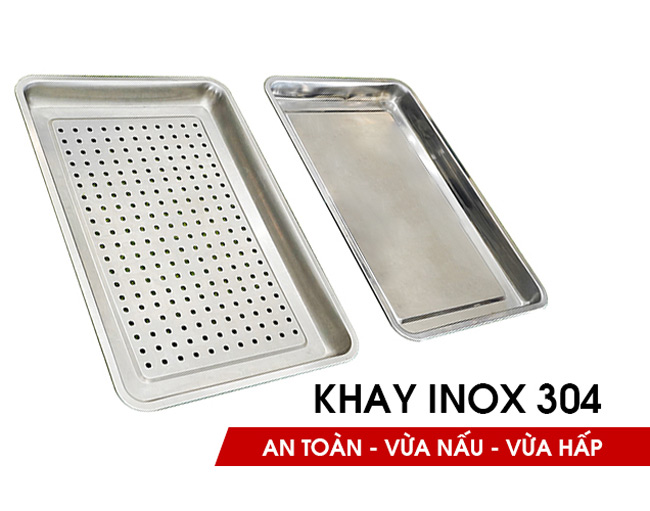 Khay nấu hấp Inox 304