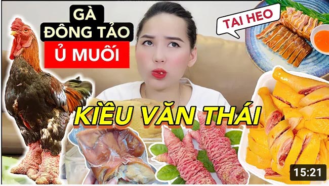 Võ Hà Linh Review gà đông tảo ủ muối Kiều Văn Thái