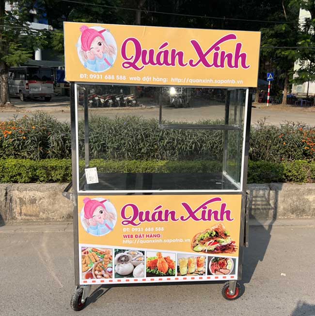 Xe bán đồ ăn vặt mẫu 2 Quang Huy