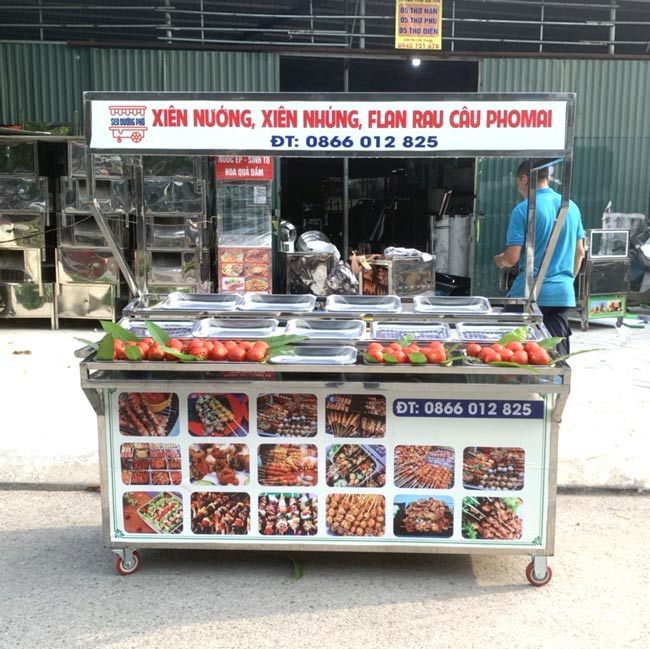 Xe bán đồ ăn vặt mẫu 3 Quang Huy