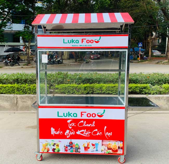 Xe bán đồ ăn vặt mẫu 4 Quang Huy