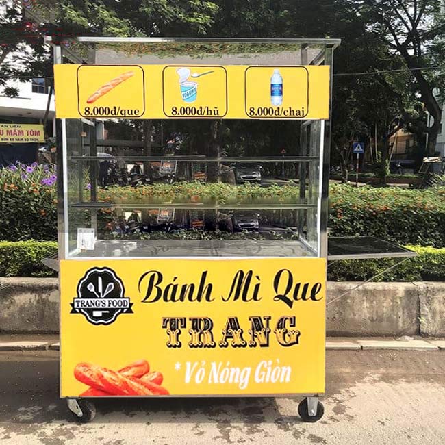 Xe bánh mì que mẫu 8 Quang Huy