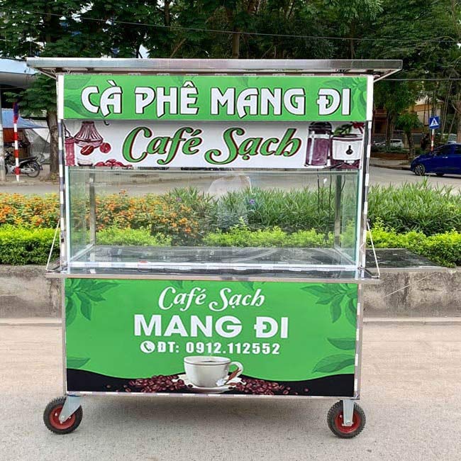 Xe cà phê mẫu 1 Quang Huy
