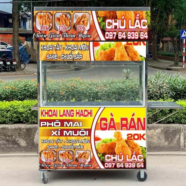 xe khoai lang lắc mẫu 3 Quang Huy