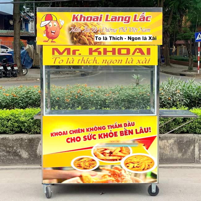 xe khoai lang lắc mẫu 6 Quang Huy