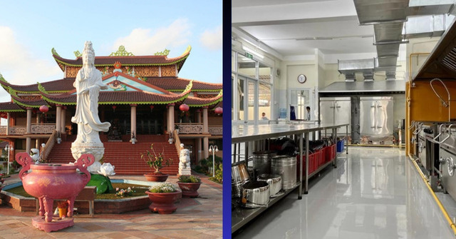 Thiết kế thi công bếp ăn nhà chùa