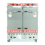 Tủ nấu cơm 24 khay nấu từ 80kg Gạo/Mẻ liền điều khiển
