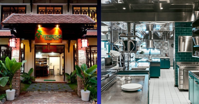 Thiết kế bếp nh&agrave; h&agrave;ng Việt Nam