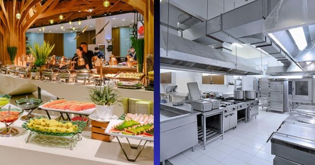 Thiết kế bếp nhà hàng tự phục vụ buffet