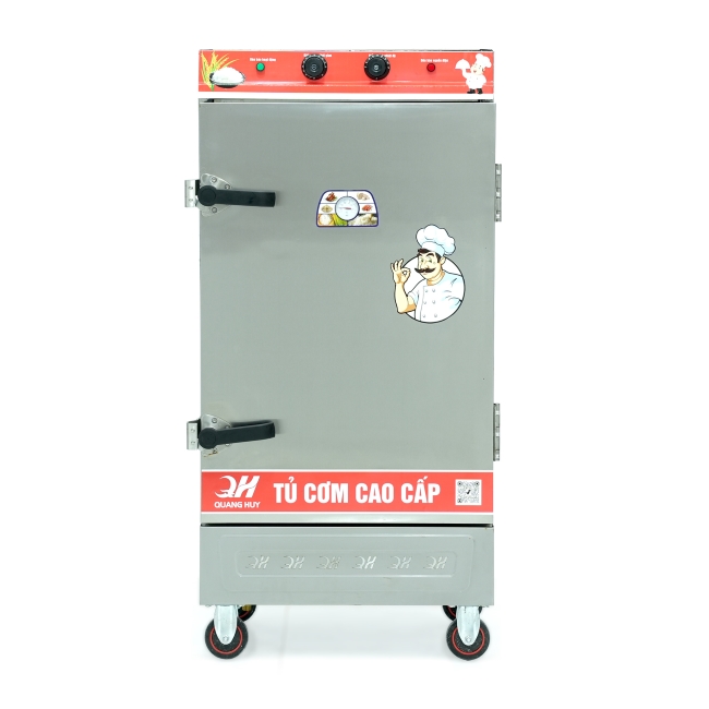 Tủ nấu cơm 10 khay nấu từ 35kg Gạo/Mẻ liền điều khiển