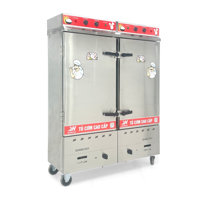 Tủ nấu cơm 24 khay nấu từ 80kg Gạo/Mẻ liền điều khiển