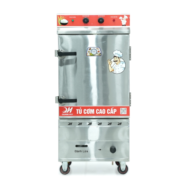 Tủ nấu cơm 8 khay nấu từ 26kg Gạo/Mẻ liền điều khiển