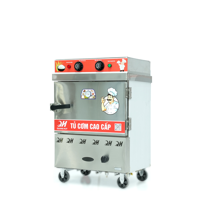 Tủ nấu cơm 4 khay nấu từ 13kg Gạo/Mẻ liền điều khiển