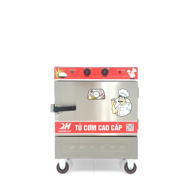 Tủ nấu cơm 4 khay nấu từ 13kg Gạo/Mẻ liền điều khiển