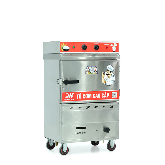 Tủ nấu cơm 4 khay nấu từ 13kg Gạo/Mẻ liền điều khiển