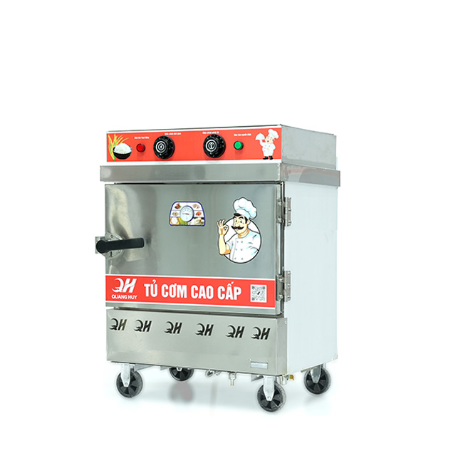 Tủ nấu cơm 4 khay nấu từ 13kg Gạo/Mẻ liền điều khiển