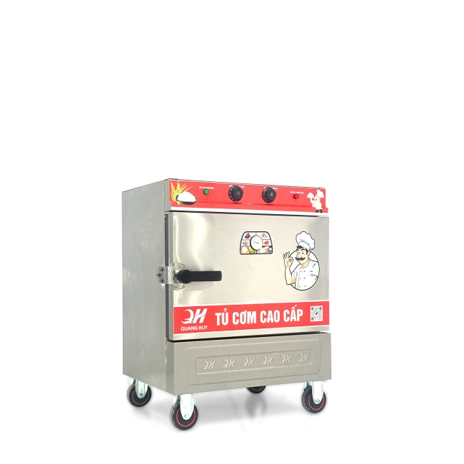Tủ nấu cơm 4 khay nấu từ 13kg Gạo/Mẻ liền điều khiển