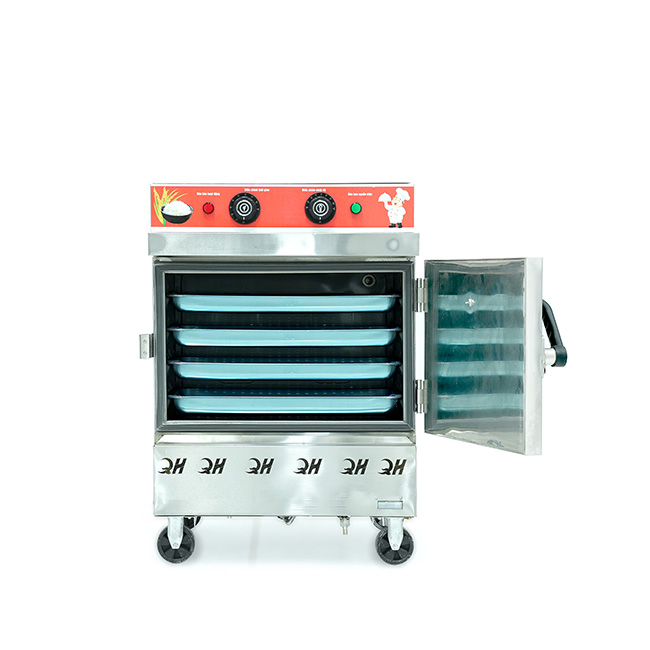 Tủ nấu cơm 4 khay nấu từ 13kg Gạo/Mẻ liền điều khiển