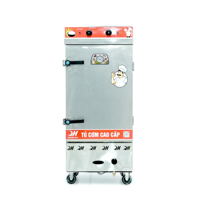 Tủ nấu cơm 10 khay nấu từ 35kg Gạo/Mẻ liền điều khiển