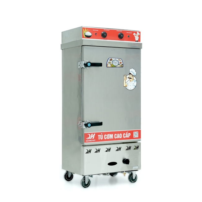 Tủ nấu cơm 10 khay nấu từ 35kg Gạo/Mẻ liền điều khiển