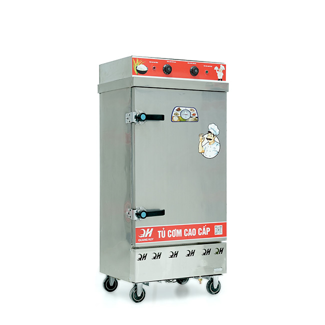 Tủ nấu cơm 10 khay nấu từ 35kg Gạo/Mẻ liền điều khiển