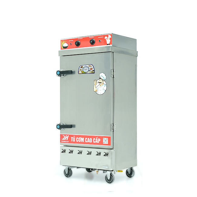 Tủ nấu cơm 10 khay nấu từ 35kg Gạo/Mẻ liền điều khiển