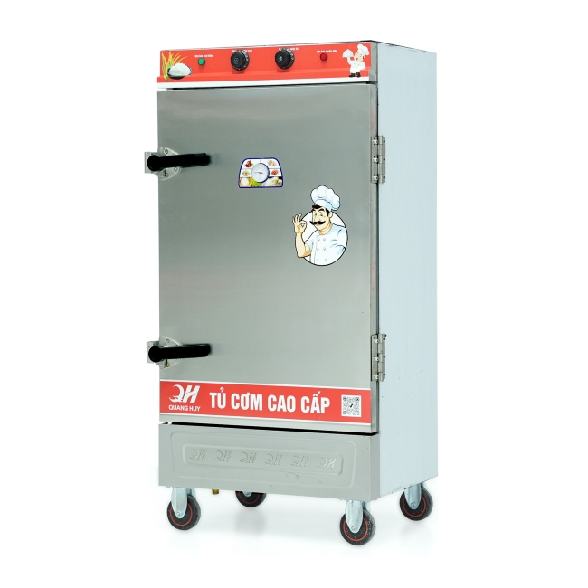 Tủ nấu cơm 10 khay nấu từ 35kg Gạo/Mẻ liền điều khiển