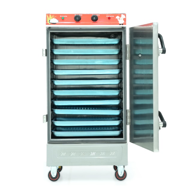 Tủ nấu cơm 10 khay nấu từ 35kg Gạo/Mẻ liền điều khiển