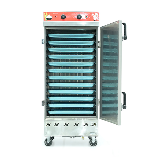 Tủ nấu cơm 12 khay nấu từ 40kg Gạo/Mẻ liền điều khiển
