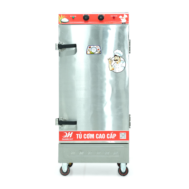 Tủ nấu cơm 12 khay nấu từ 40kg Gạo/Mẻ liền điều khiển