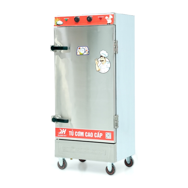 Tủ nấu cơm 12 khay nấu từ 40kg Gạo/Mẻ liền điều khiển