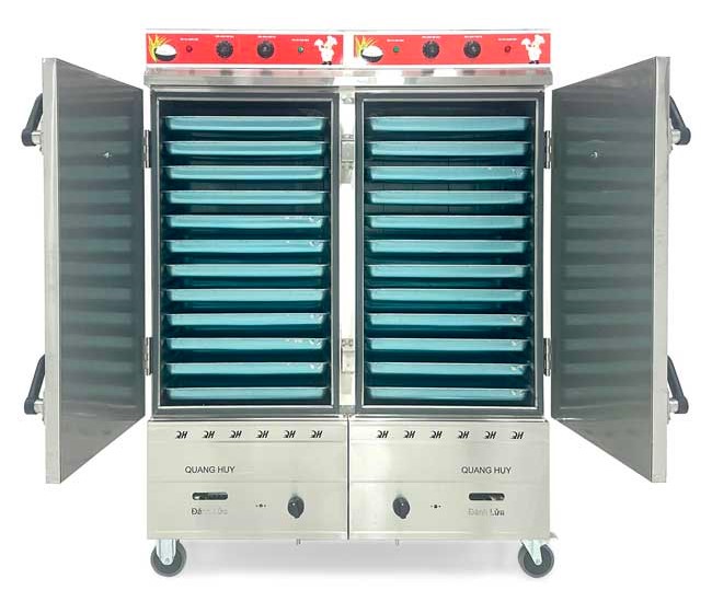 Tủ nấu cơm 24 khay liền điều khiển