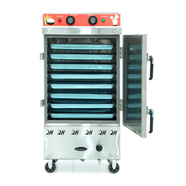 Tủ nấu cơm 8 khay nấu từ 26kg Gạo/Mẻ liền điều khiển