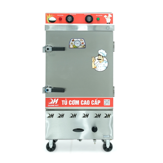 Tủ nấu cơm 8 khay nấu từ 26kg Gạo/Mẻ liền điều khiển