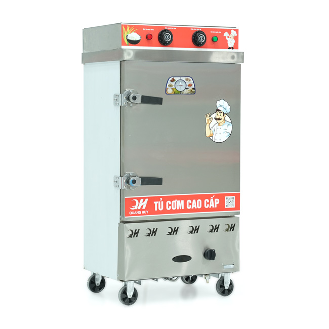 Tủ nấu cơm 8 khay nấu từ 26kg Gạo/Mẻ liền điều khiển
